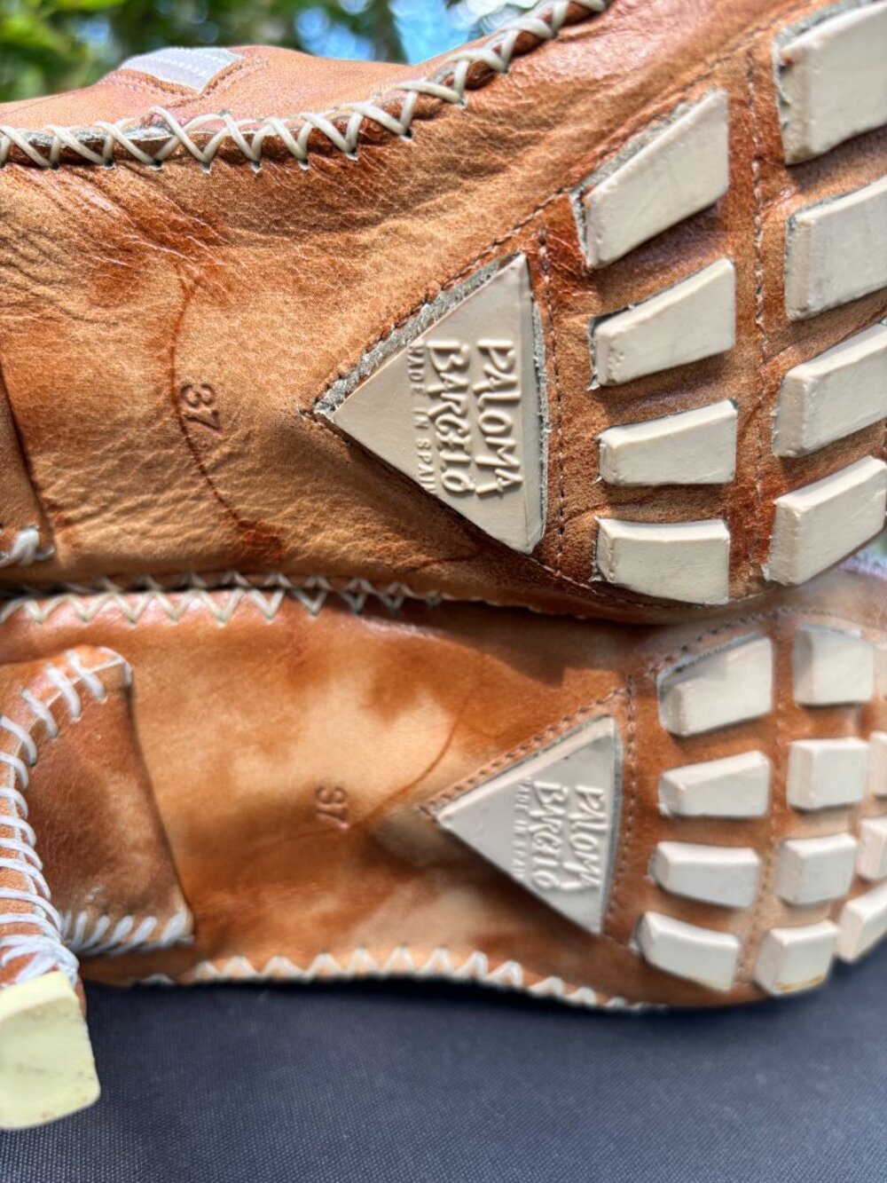 RARE Paloma Barcelo Tan Mid-Calf Leather Boots. NEVER WORN Size 7 - Picture 5 of 11